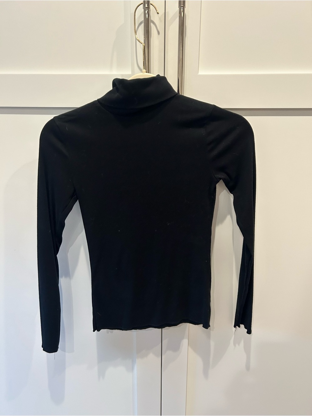 wild fable Black Long-Sleeve Turtleneck Top
